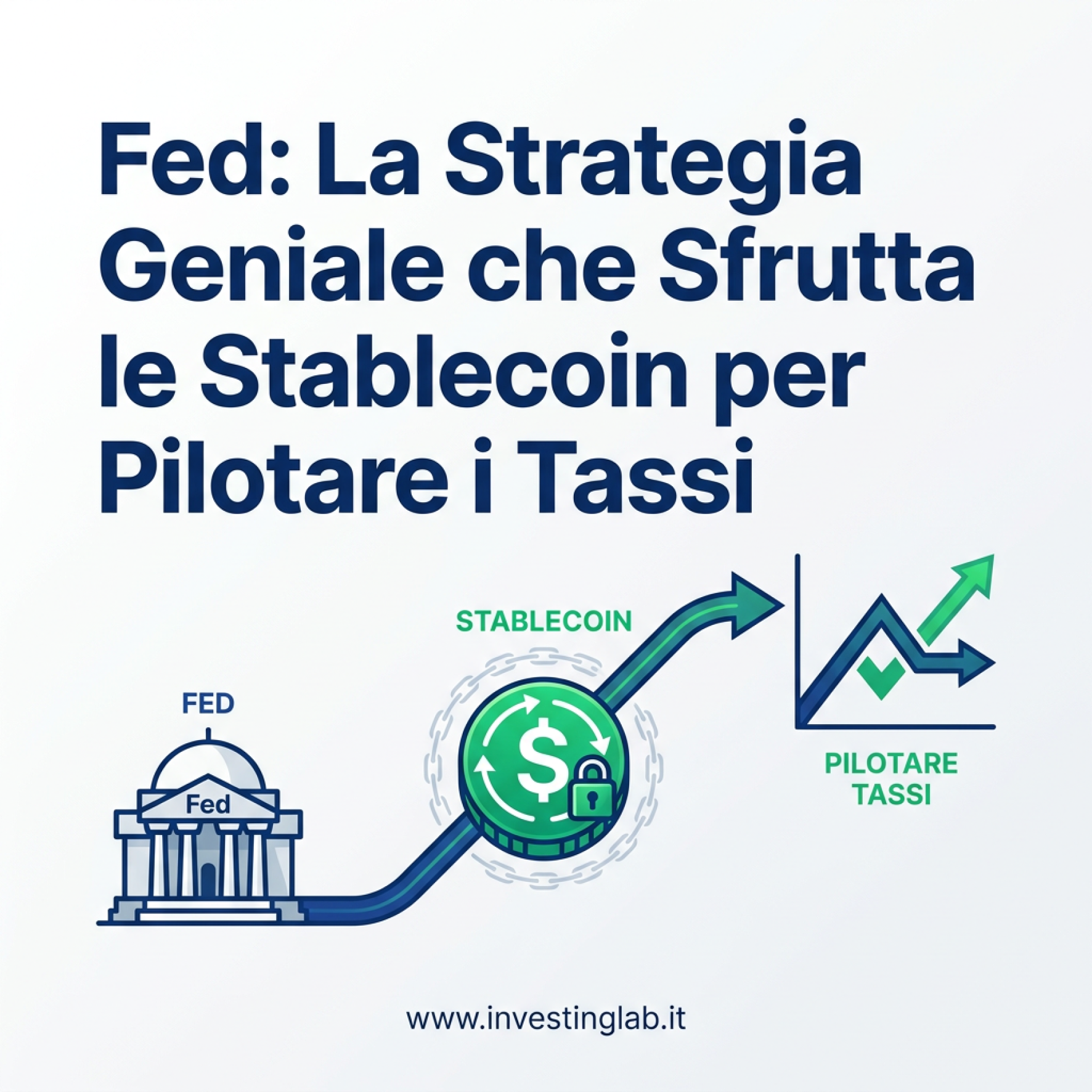 Copertina — Fed: La Strategia Geniale che Sfrutta le Stablecoin per Pilotare i Tassi