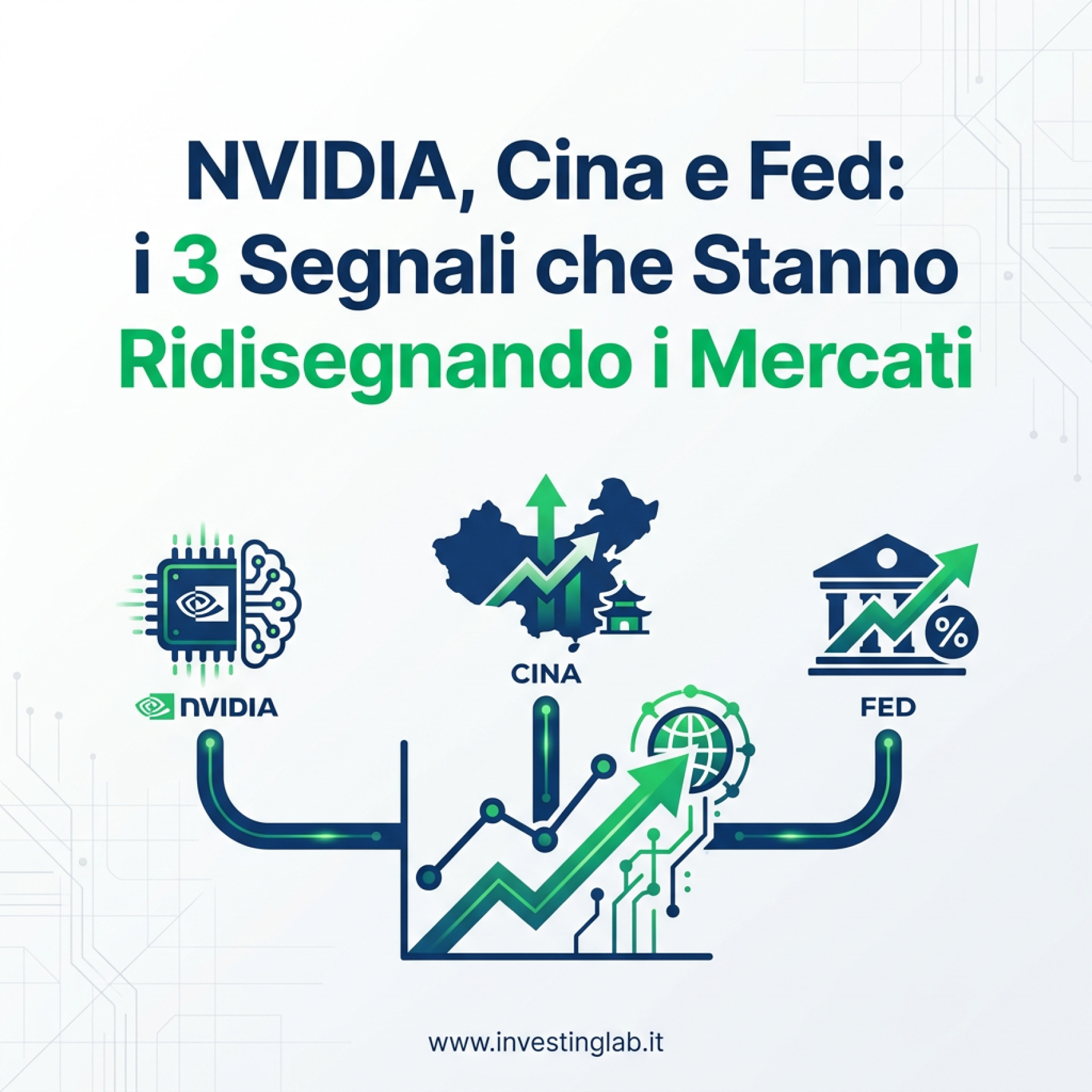 Copertina — NVIDIA, Cina e Fed: i 3 Segnali che Stanno Ridisegnando i Mercati