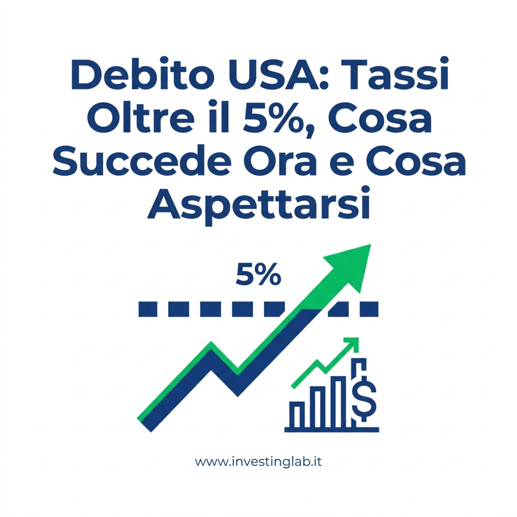 Copertina — Debito USA: Tassi Oltre il 5%, Cosa Succede Ora e Cosa Aspettarsi