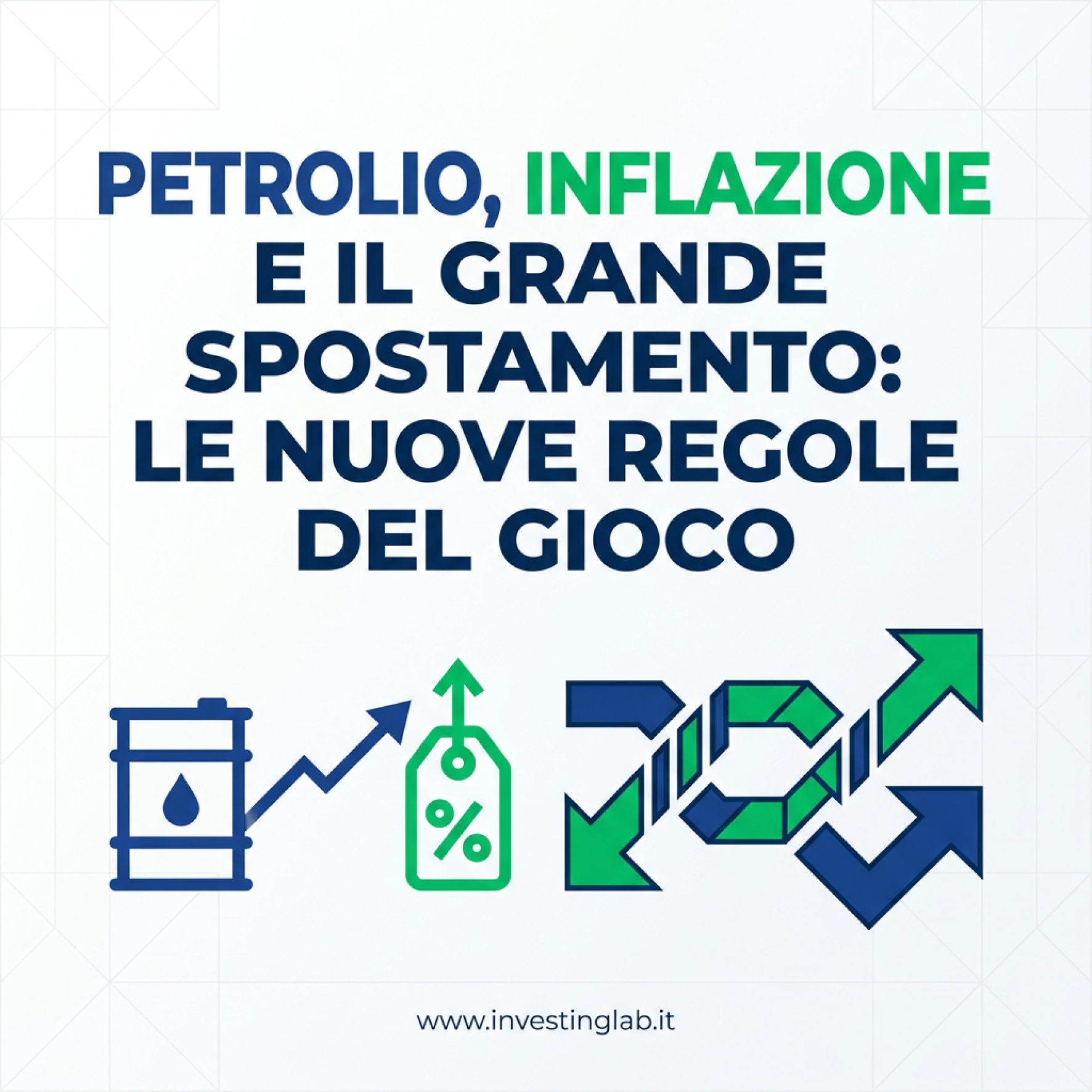 Copertina — Petrolio, Inflazione e il Grande Spostamento: le Nuove Regole del Gioco
